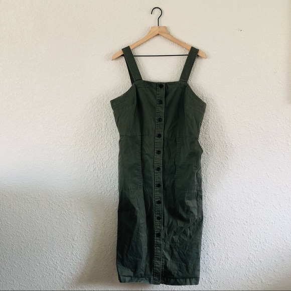 Universal Thread Dresses & Skirts - Universal Thread Army Green Button Front Dress